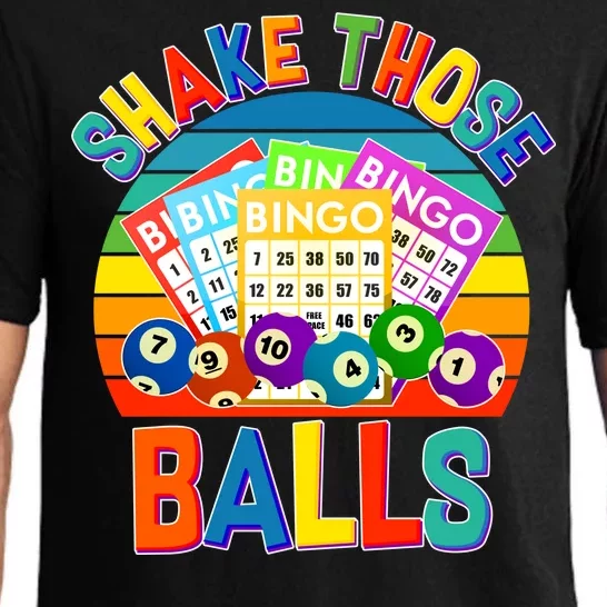 Funny Shake Those Balls Bingo Pajama Set