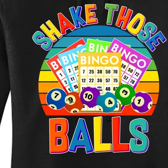 Funny Shake Those Balls Bingo Women's Pullover Hoodie