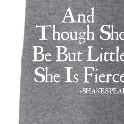 Funny Shakespeare Fierce Quote Doggie 3-End Fleece Hoodie