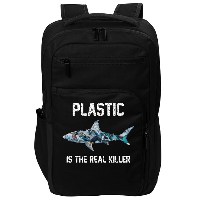 Funny Shark Plastic Is The Real Killer Impact Tech Backpack