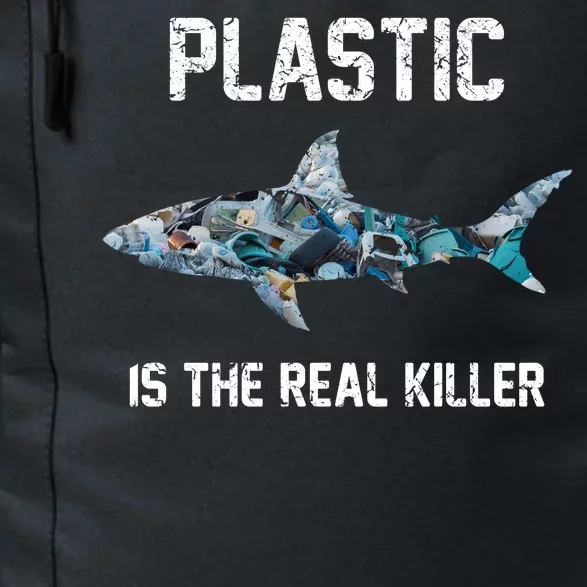 Funny Shark Plastic Is The Real Killer Daily Commute Backpack