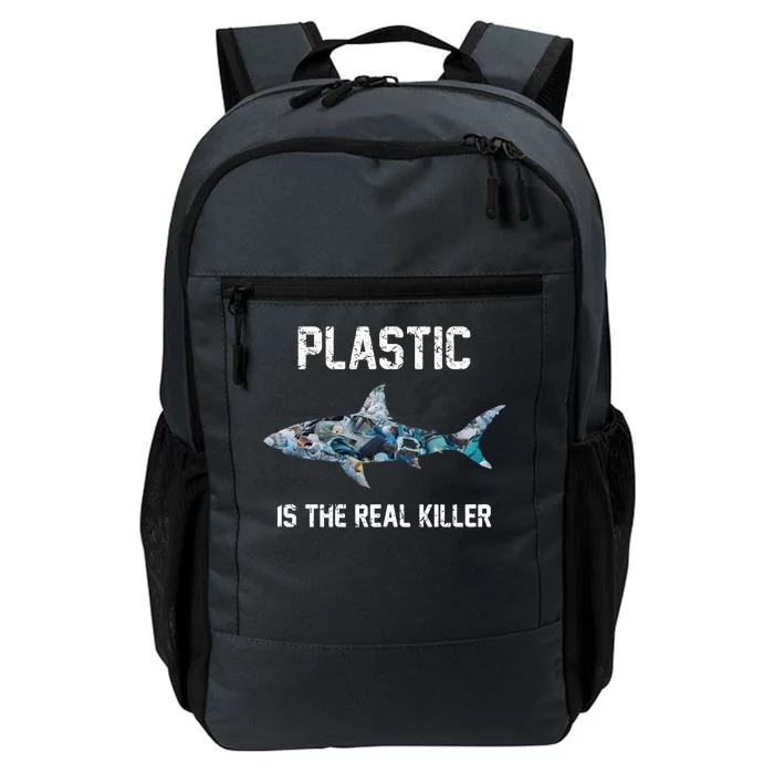 Funny Shark Plastic Is The Real Killer Daily Commute Backpack