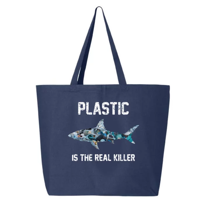 Funny Shark Plastic Is The Real Killer 25L Jumbo Tote