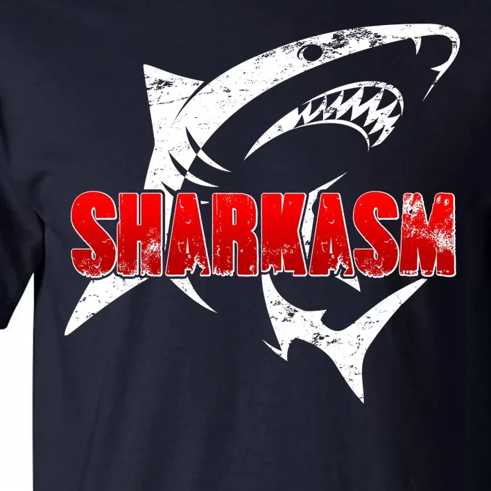 Funny Sharkasm Shark Fan Tall T-Shirt