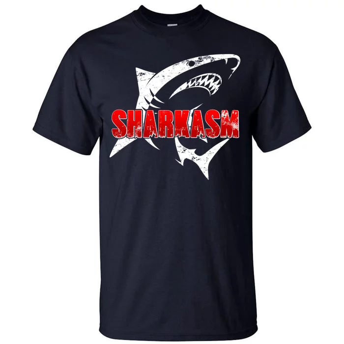 Funny Sharkasm Shark Fan Tall T-Shirt