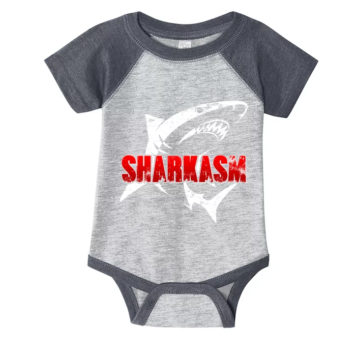 Funny Sharkasm Shark Fan Infant Baby Jersey Bodysuit