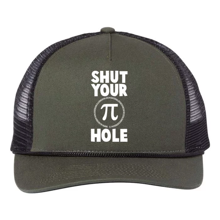 Funny Shut Your Pi Hole 3.14 March 14 Retro Rope Trucker Hat Cap