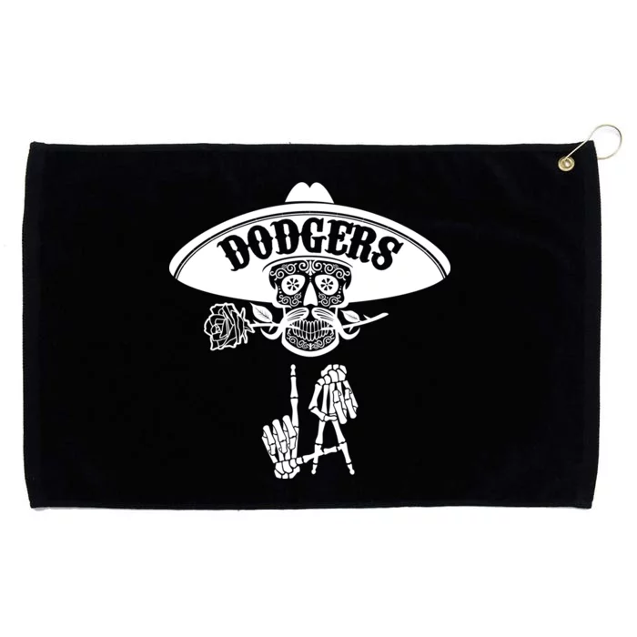 Funny Skull Dodgers Grommeted Golf Towel