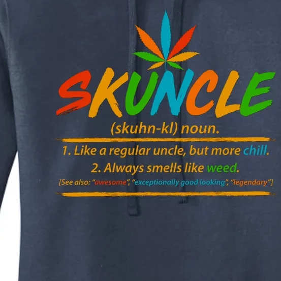 Funny Skuncle Definition Like A Regular Uncle Women's Pullover Hoodie