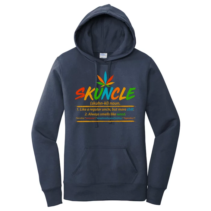 Funny Skuncle Definition Like A Regular Uncle Women's Pullover Hoodie