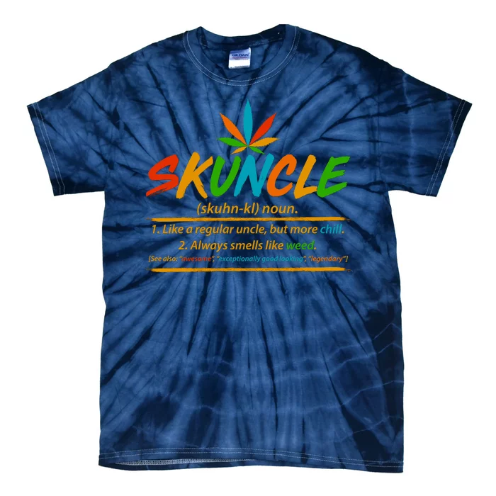 Funny Skuncle Definition Like A Regular Uncle Tie-Dye T-Shirt