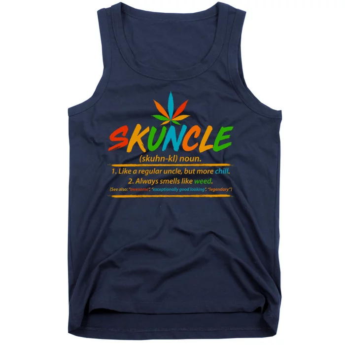 Funny Skuncle Definition Like A Regular Uncle Tank Top