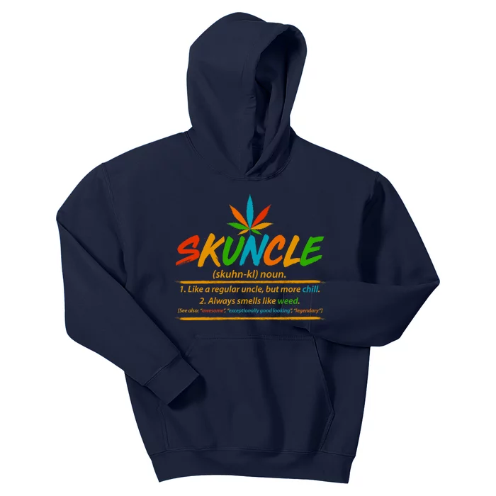 Funny Skuncle Definition Like A Regular Uncle Kids Hoodie