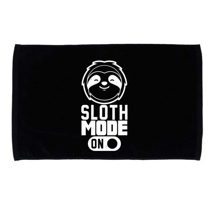 Funny Sloth Mode On Microfiber Hand Towel