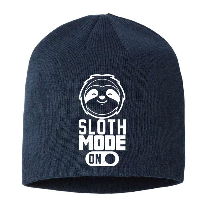 Funny Sloth Mode On 8 1/2in Sustainable Knit Beanie