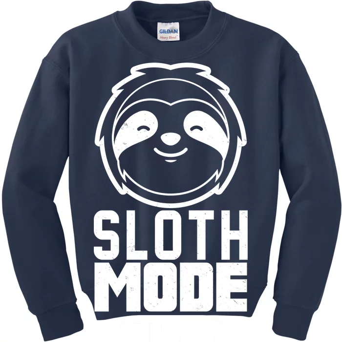 Funny Sloth Mode On Kids Sweatshirt