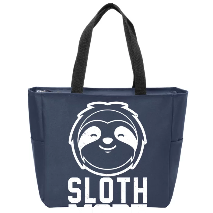 Funny Sloth Mode On Zip Tote Bag