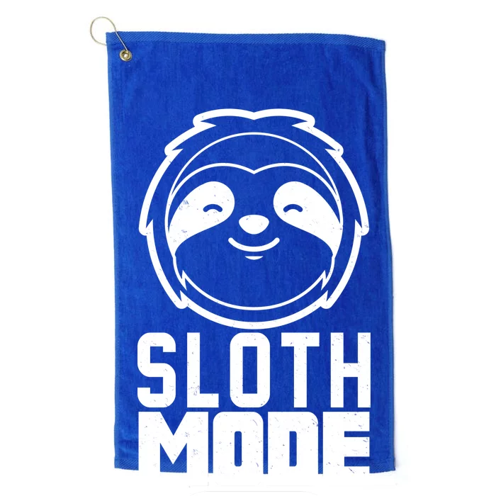 Funny Sloth Mode On Platinum Collection Golf Towel