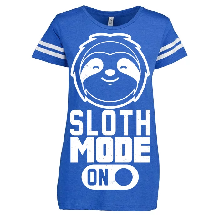 Funny Sloth Mode On Enza Ladies Jersey Football T-Shirt