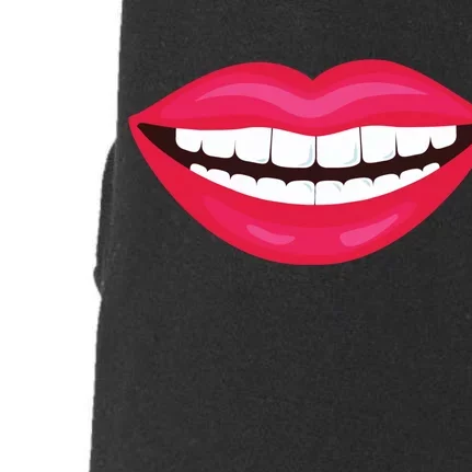 Funny Smile Lips Doggie 3-End Fleece Hoodie