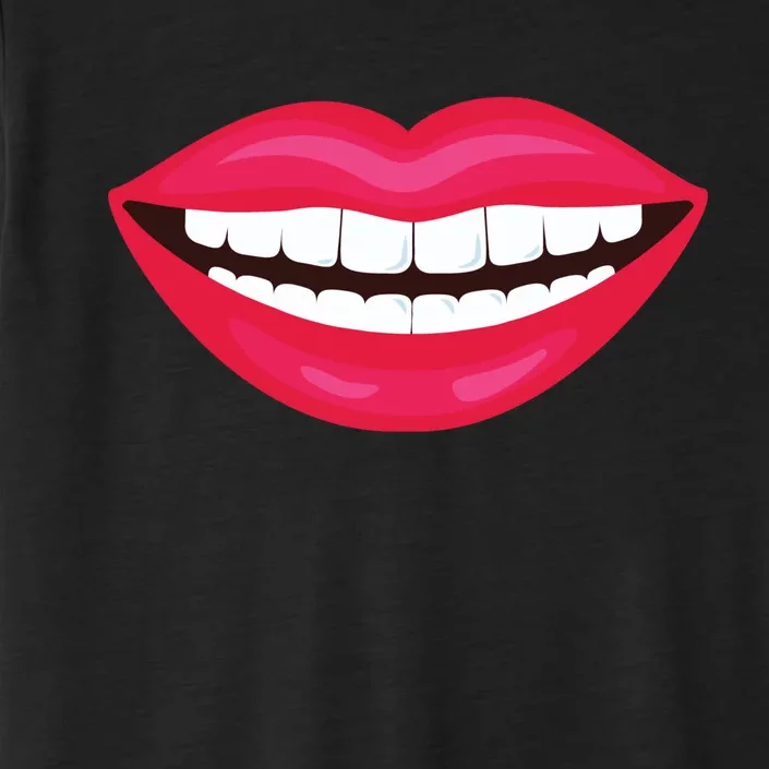 Funny Smile Lips ChromaSoft Performance T-Shirt