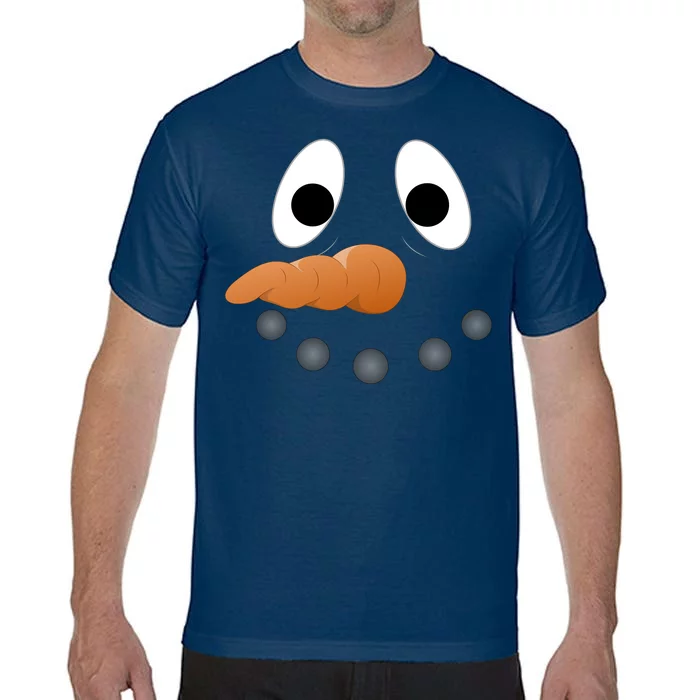 Funny Snowman Face Comfort Colors T-Shirt