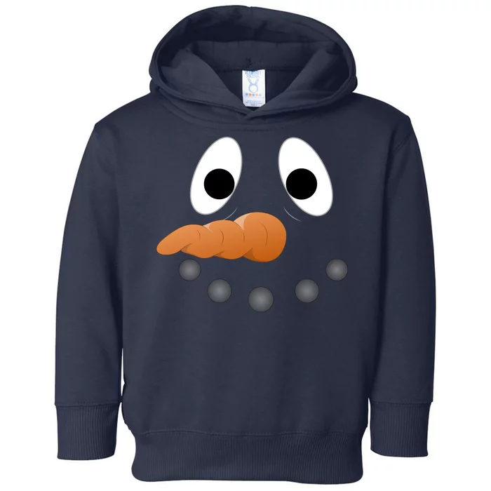 Funny Snowman Face Toddler Hoodie