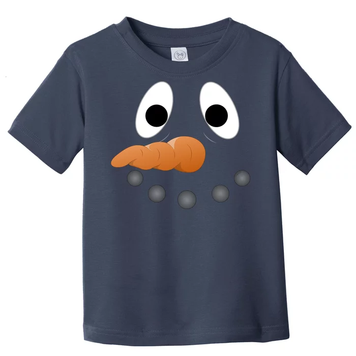 Funny Snowman Face Toddler T-Shirt