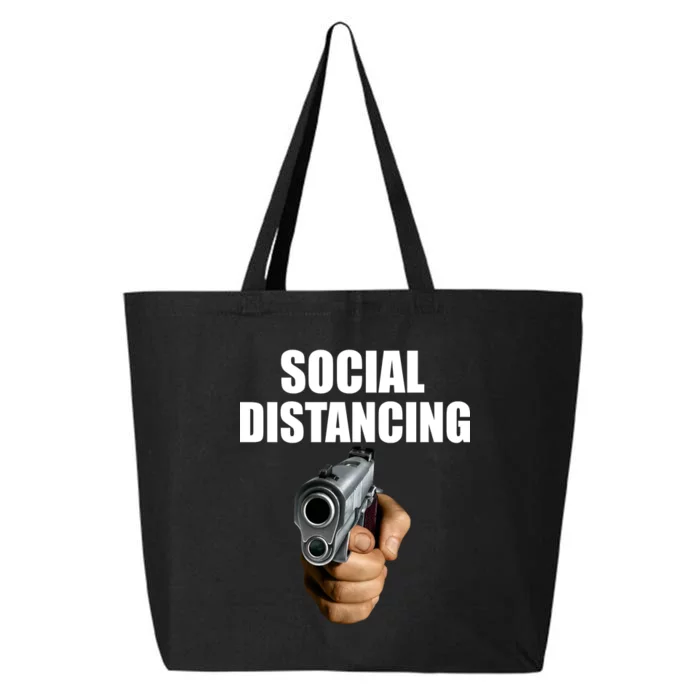 Funny Social Distancing Gun 25L Jumbo Tote