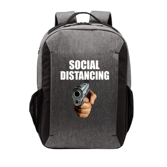 Funny Social Distancing Gun Vector Backpack