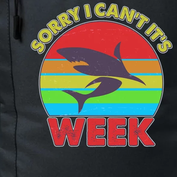 Funny Sorry I Can't It's Shark Week Daily Commute Backpack