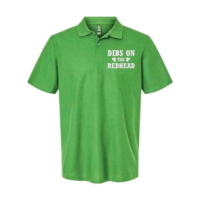 Funny St. Patrick's Day - Dibs On The Redhead Softstyle Adult Sport Polo