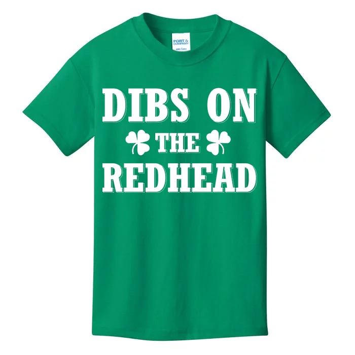 Funny St. Patrick's Day - Dibs On The Redhead Kids T-Shirt