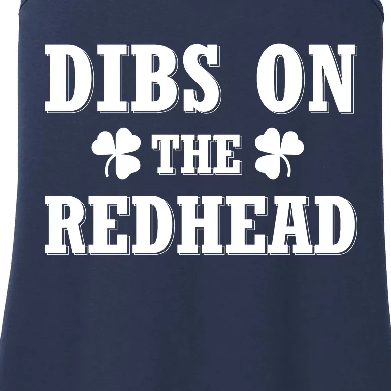 Funny St. Patrick's Day - Dibs On The Redhead Ladies Essential Tank