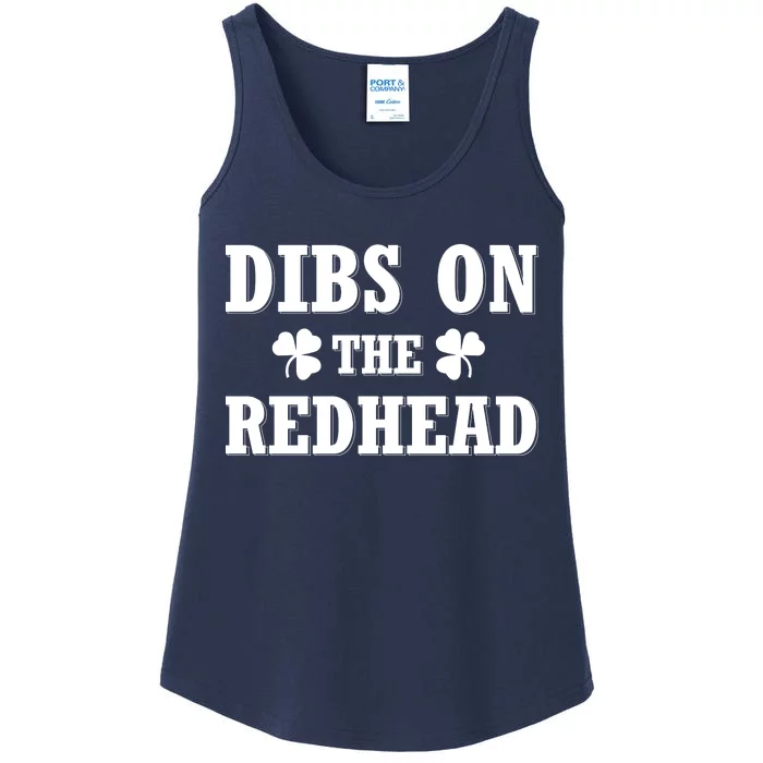 Funny St. Patrick's Day - Dibs On The Redhead Ladies Essential Tank