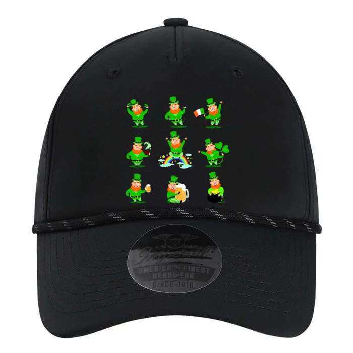 Funny St. Patrick's Day Shamrock Beer Leprechaun Emojis Performance The Dyno Cap