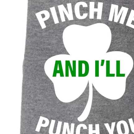 Funny St Patricks Day - Pinch Me I'll Punch You Doggie 3-End Fleece Hoodie