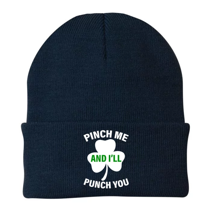 Funny St Patricks Day - Pinch Me I'll Punch You Knit Cap Winter Beanie