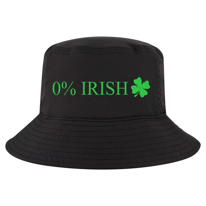 Funny St Patrick's Day 0 Percent Zero Percent Irish Cool Comfort Performance Bucket Hat