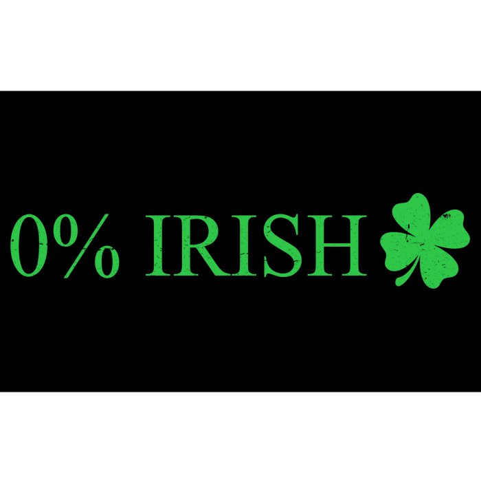 Funny St Patrick's Day 0 Percent Zero Percent Irish Bumper Sticker