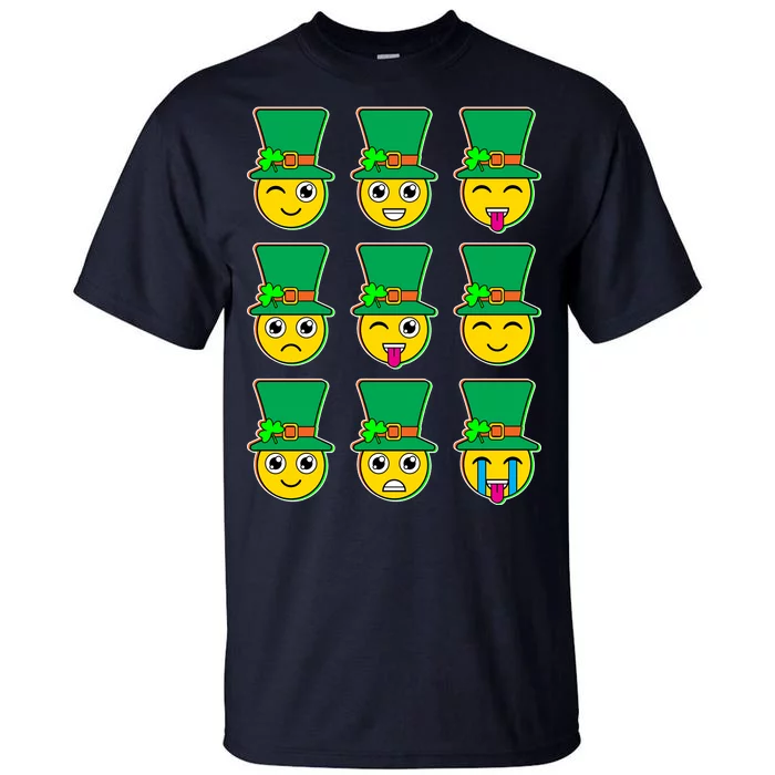 Funny St Patrick's Day Irish Emojis Tall T-Shirt