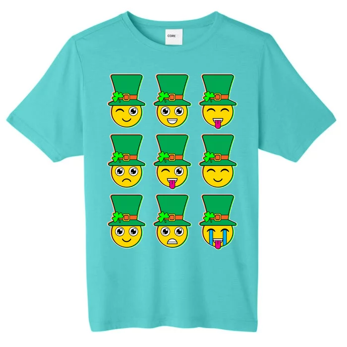 Funny St Patrick's Day Irish Emojis ChromaSoft Performance T-Shirt