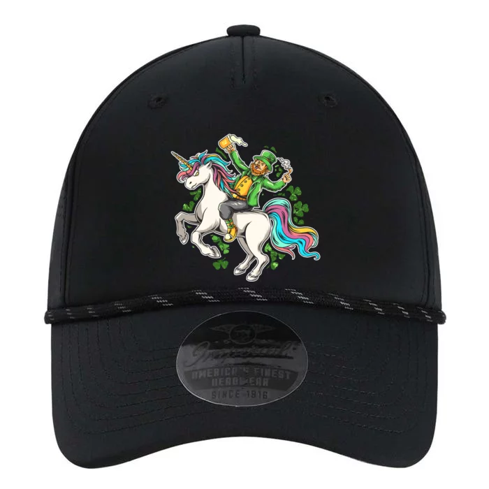 Funny St Patrick's Day Leprechaun Riding Unicorn Performance The Dyno Cap