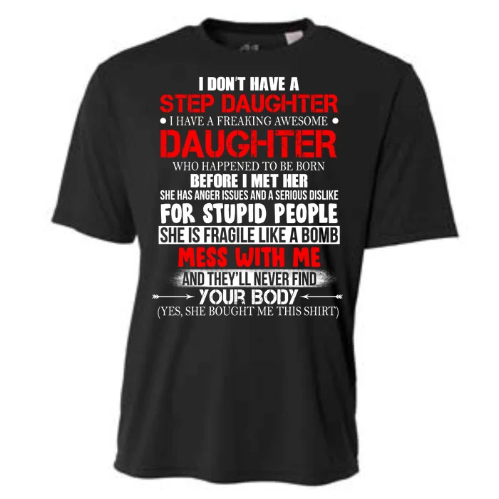 Funny Step Daughter Design For Dads And Moms Cooling Performance Crew T-Shirt