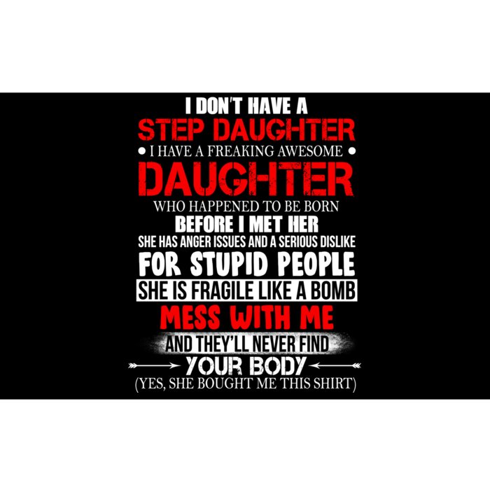 Funny Step Daughter Design For Dads And Moms Bumper Sticker