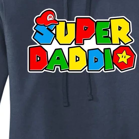 Funny Super Daddio Father's Day Gamer Women's Pullover Hoodie