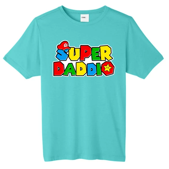 Funny Super Daddio Father's Day Gamer ChromaSoft Performance T-Shirt