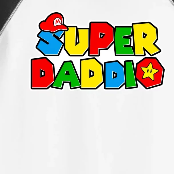 Funny Super Daddio Father's Day Gamer Toddler Fine Jersey T-Shirt