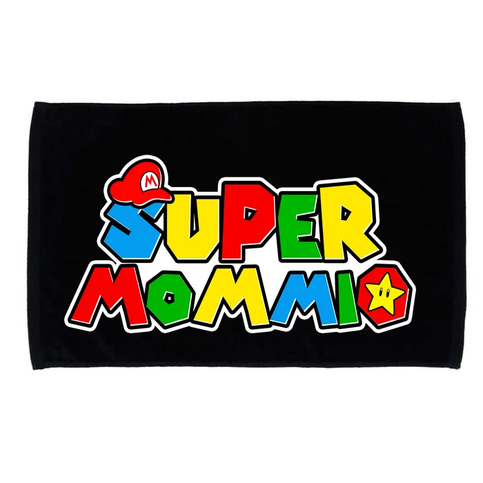 Funny Super Mommio Mother's Day Gamer Microfiber Hand Towel