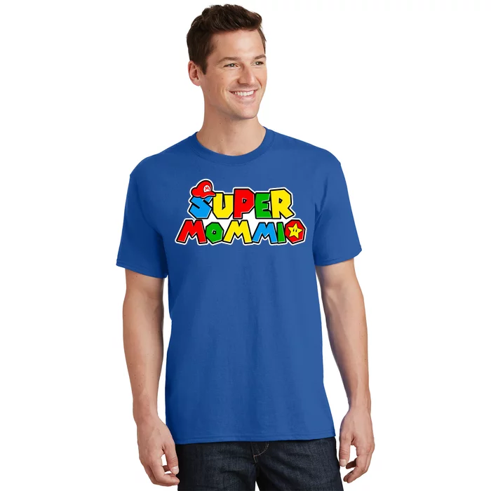 GearLit Super Mommio Funny Mom Shirt - Personalized Gifts Custom Gamer Shirt for Family for Mom, Gamer
